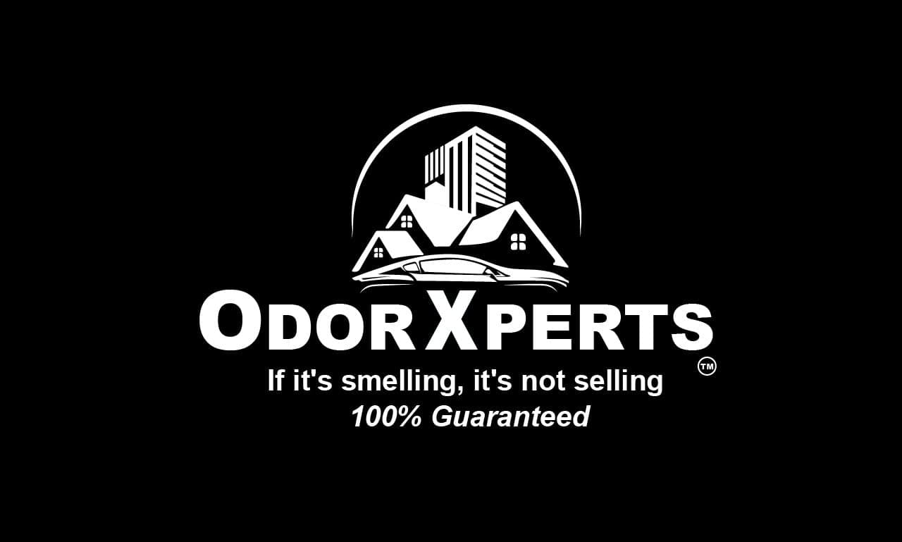 OdorXperts logo — If it's smelling, it's not selling. 100% Guaranteed